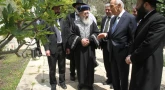 Birkat Ha-Ilanot : Rav Itshak Yossef chez Shimon Peres