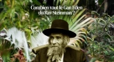 Combien vaut le Gan Eden du Rav Steinman ?