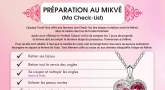 [Imprimer] Check-list des préparatifs au Mikvé (femmes)