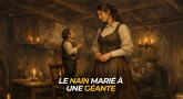 Le nain marié à une géante