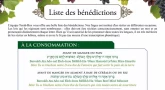 [Imprimer] La Liste de toutes les Bénédictions !