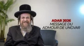 Message du Admour de Ungvar - Adar 2026