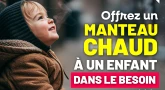 Offrez un manteau d'hiver à un enfant dans le besoin