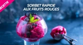 Recette Dessert pour Chabbath : Sorbet rapide aux fruits rouges