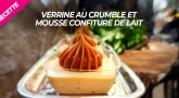 Recette Dessert : Verrine au Crumble et mousse confiture de lait