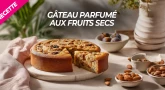 Recette : Gâteau parfumé aux fruits secs 
