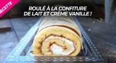 Recette Goûter/Dessert : Roulé à la confiture de lait et crème vanille !