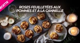 Recette : Roses feuilletées aux pommes et à la cannelle 