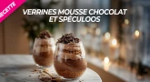 Recette : Verrines mousse chocolat et spéculoos