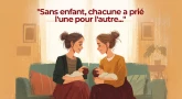"Sans enfant, chacune a prié l'une pour l'autre..."