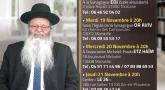 Conférences Torah-Box dans le Sud de la France du 17 au 21 Novembre 2019