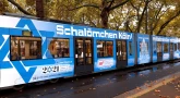 Célébration de 1700 ans de vie juive allemande par le tramway de Cologne