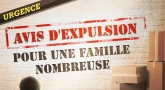 Urgence : avis d'expulsion pour une famille nombreuse