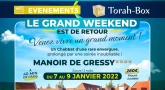Week-End avec Torah-Box du 7 au 9 Janvier à Paris au Manoir de Gressy !