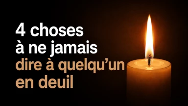 4 choses à ne jamais dire à quelqu'un en deuil