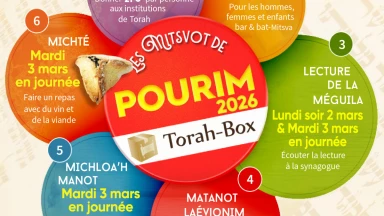 En bref - Les 6 Mitsvot de Pourim