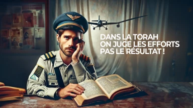 Dans la Torah, on juge les efforts, pas le résultat !