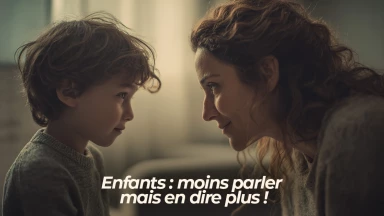 Enfants : moins parler mais en dire plus !