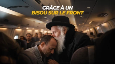 Grâce à un bisou sur le front