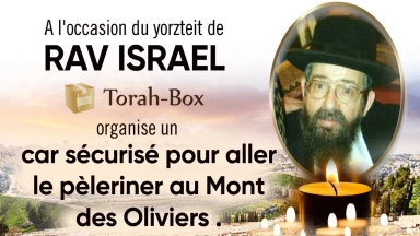 Pèlerinage de Rav Israël de Sarcelles au Mont des Oliviers
