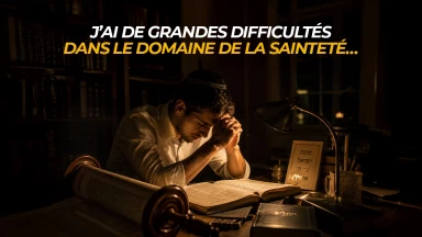 J’ai de grandes difficultés dans le domaine de la sainteté…