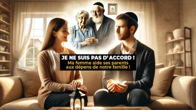 Je ne suis pas d’accord que ma femme aide ses parents aux dépens de notre famille !