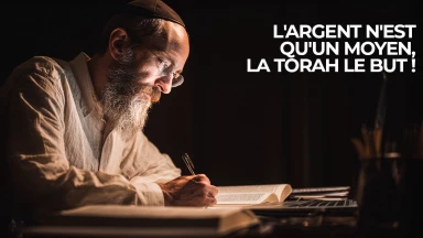 L'argent n'est qu'un moyen, la Torah le but !