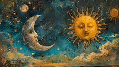 Le face-à-face homme/femme : le soleil et la lune...