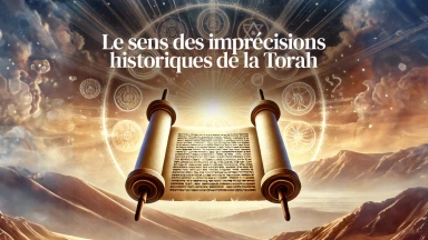 Le sens des imprécisions historiques de la Torah