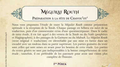 Une étude offerte en PDF pour la veillée de Chavouot ! A imprimer !