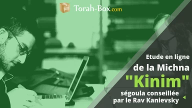 Etudiez le célèbre traité "Kinim" avec Rav Scemama