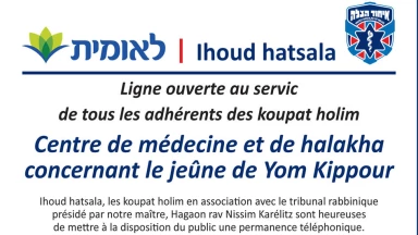 Kippour : Lois des malades qui ne jeûnent pas