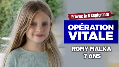 Opération vitale pour Romy Malka, 7 ans