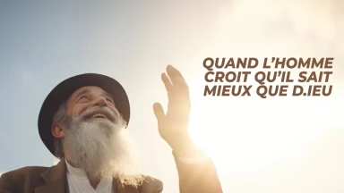 Quand l’homme croit qu’il sait mieux que D.ieu