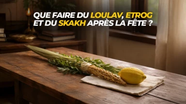 Que faire du Loulav, Etrog et du Skakh après la fête ?