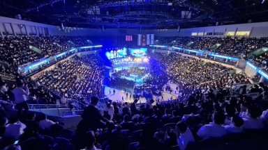 Rassemblement à Jérusalem en présence du Rav ‘Haïm Kanievsky pour marquer le début de l’année de Chemita