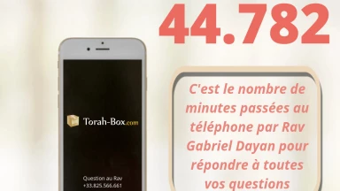 Rav Dayan : 44.782 minutes au téléphone avec vous