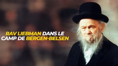 Rav Liebman dans le camp de Bergen-Belsen