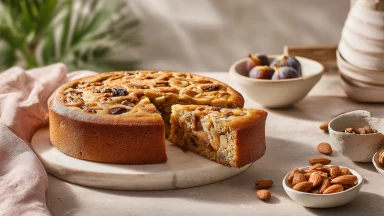 Recette : Gâteau parfumé aux fruits secs 