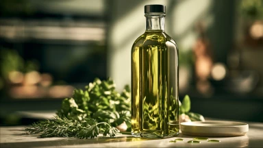 Recette : Huile verte aromatique aux herbes fraîches