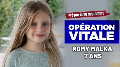 Opération vitale pour Romy Malka, 7 ans