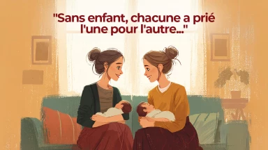 "Sans enfant, chacune a prié l'une pour l'autre..."