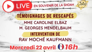 Programme en souvenir de la Shoah à 16h de France aujourd'hui