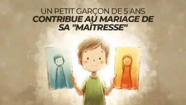 Un petit garçon de 5 ans contribue au mariage de sa "maîtresse"