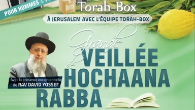 Veillée d’étude d’Hochaana Rabba à Jérusalem avec l’équipe Torah-Box !