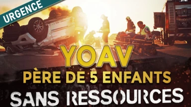 Yoav, père de 5 enfants, sans ressources suite à un grave accident de la route
