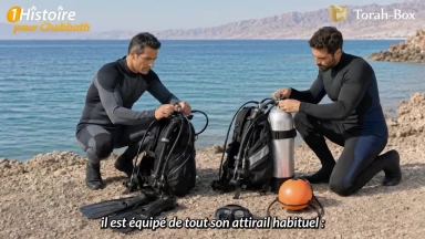 Coincé au fond de la mer
