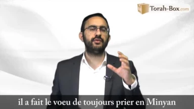 Juste pour une Prière en minyan