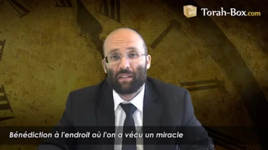 Bénédiction à l'endroit où l'on a vécu un miracle