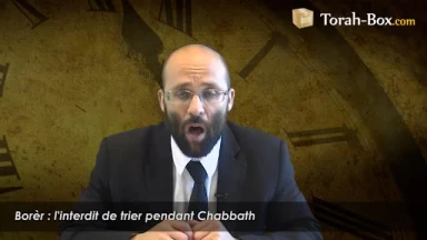 Borèr : l'interdit de trier pendant Chabbat
